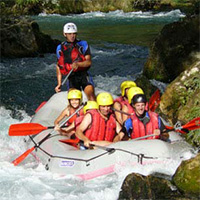 Rafting auf dem Fluss Cetina