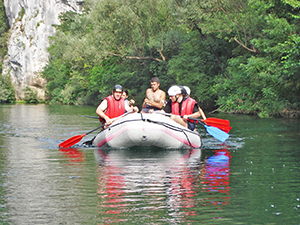 Rafting auf dem Fluss Cetina